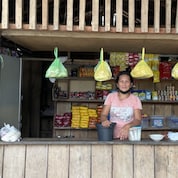 Elvira Leanda Academia, a farmer and a sari-sari store owner, used to pay for the diesel generator to power her house and her store. SINAG’s arrival increased her income, from power cost savings and a new refrigerator that helped her stock up on items she sold to customers.