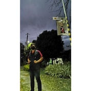 Jan Alexis Fortu, barangay official from Ambulong, Batangas, was able to benefit from the installation of SINAG streetlights. Thanks to the increased road safety on the San Isidro-Tabangao roads, his evening patrols to ensure the peace and security in Ambulong have made the town safer.
