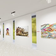 Digital art form present in art exhibition