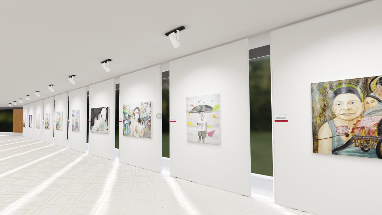 Watercolor art form present in art exhibition