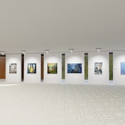 Oil and Acrylic art form present in art exhibition