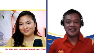 Pilipinas Shell Vice President for Corporate Relations Serge Bernal gives his opening remarks for the 55th Shell National Students Art Competition. The year’s theme, Sulong Sining, challenges the Filipino youth to take the lead in directing the country towards a brighter tomorrow through their art.