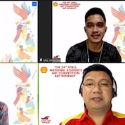 Andrei Pamintuan, Creative Director of FringeMNL and Pineapple Lab; and Conrad Parizal, Country Social Performance and Social Investment Manager for Pilipinas Shell.