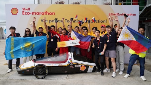 Philippine and Kazakhstan teams unite for sustainable mobility at Shell Eco-Marathon 2023.