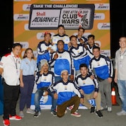 One of the participating bike clubs during the InsideRACING Club Wars gymkhana event held at the World Trade Center in Pasay City.