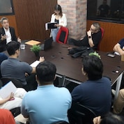 Startups and aspiring business owners seek insights from Carlo Calimon, President of StartUp Village, as he shares his early career experiences during the Shell LiveWIRE Homeroom Sessions.