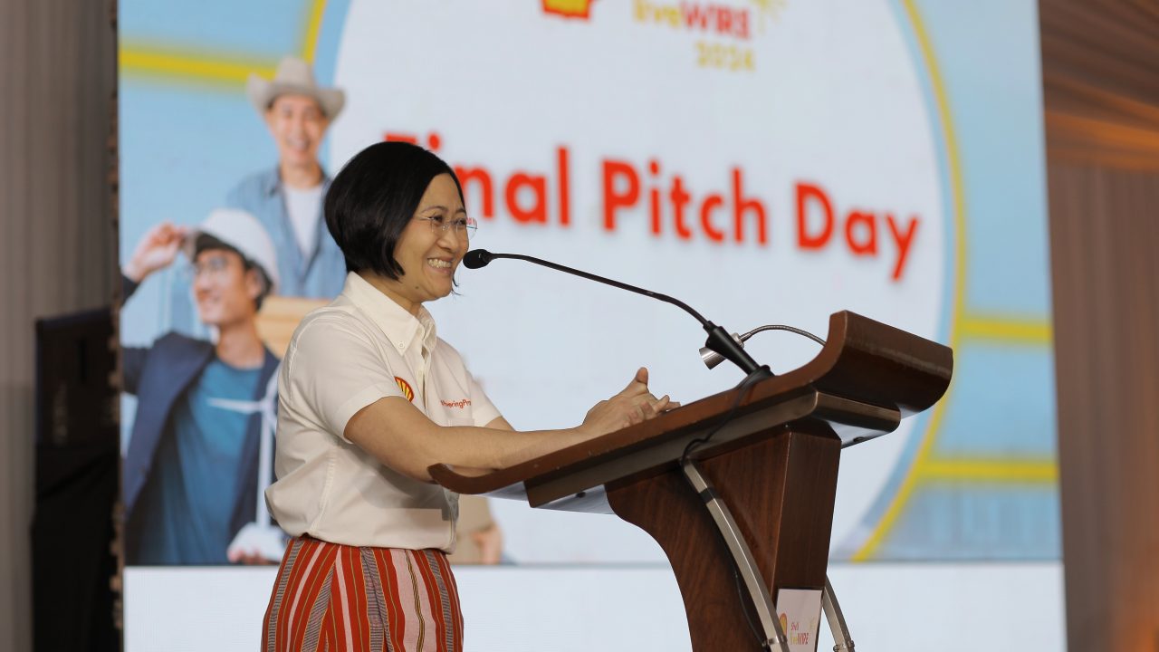 Empowering Filipino Startups: Lorelie Quiambao-Osial, President and Chief Executive Officer of Shell Pilipinas Corporation, highlights the company's commitment to supporting innovative Filipino startups at Shell LiveWIRE 2024, reinforcing their mission to drive sustainable development and clean energy solutions.