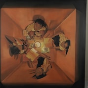 Oil acrylic second place paitning