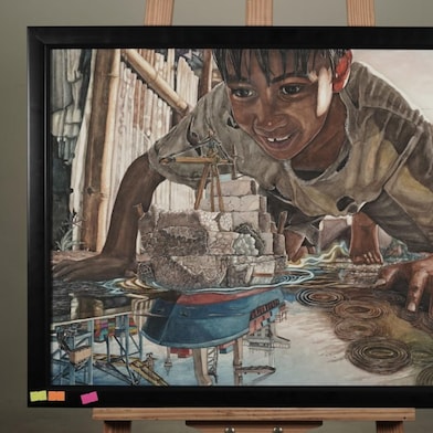 Watercolor place paitning