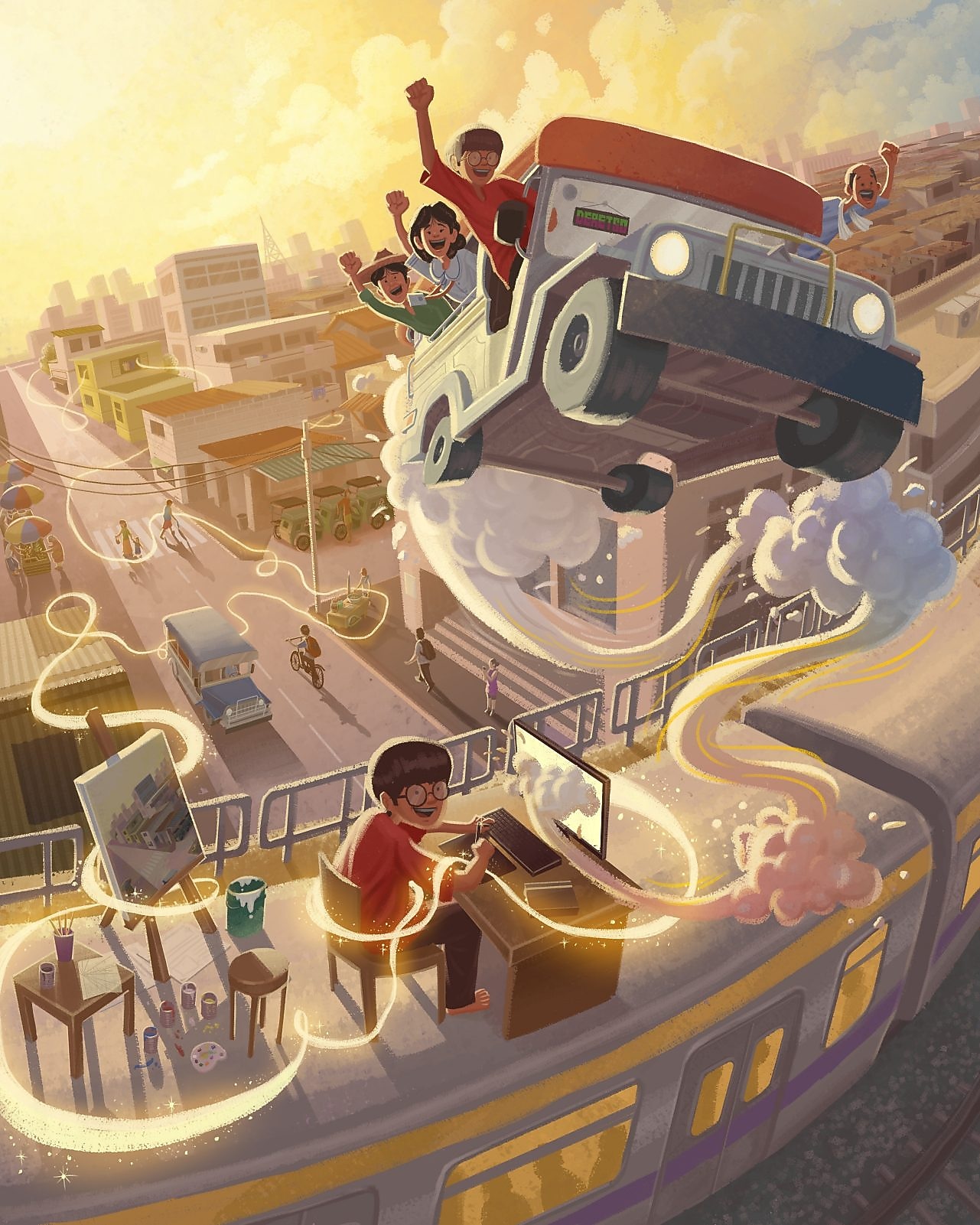 Digital fine arts third place paitning