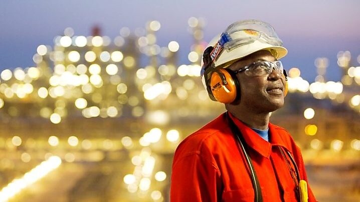 Employee at GTL plant