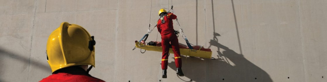 HSSE rescue training exercise at a refinery