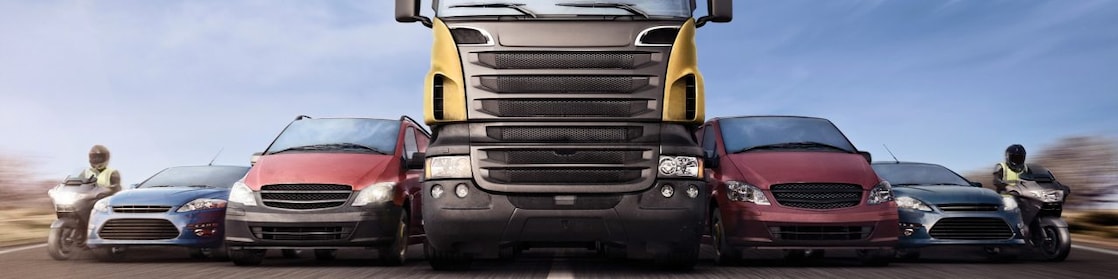truck on road