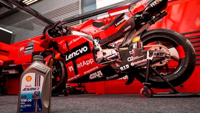 Man riding a bike which is using the Superior Engine Oil For Bikes