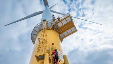 Men working on Wind farm