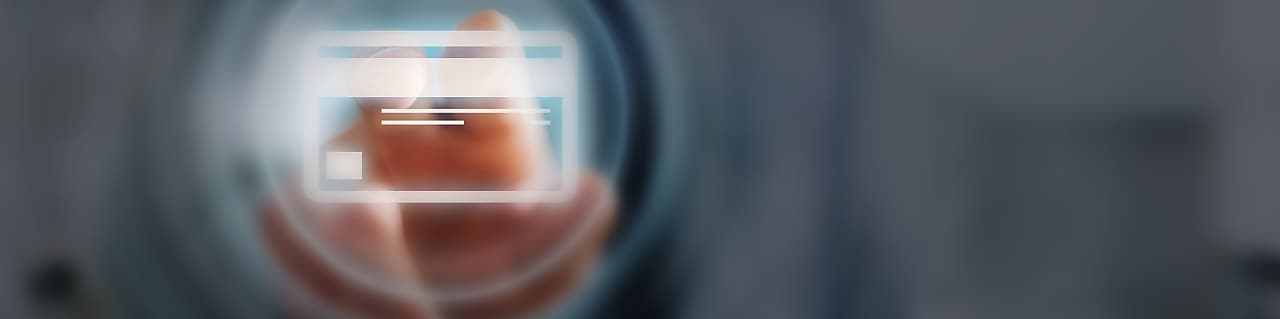 Digital image of finger  touch scan