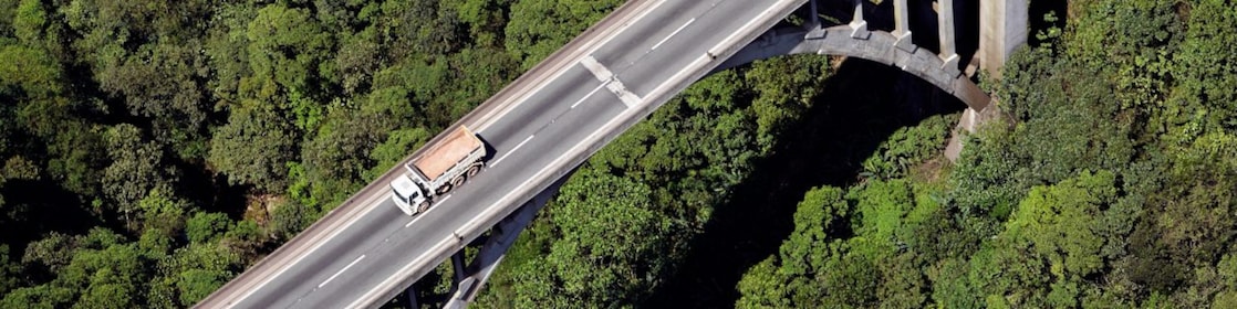 vehicle on a bridge