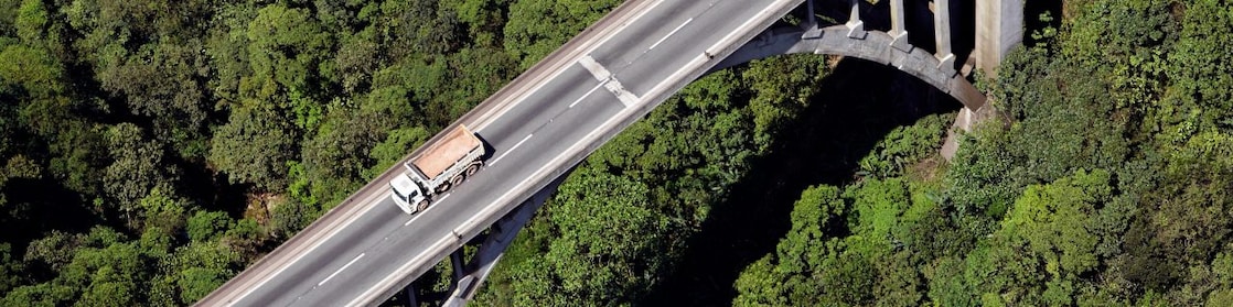 vehicle on a bridge