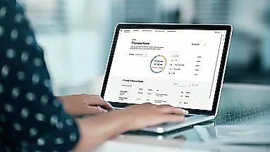 lady working on laptop