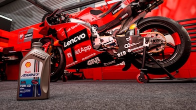 Man riding a bike which is using the Superior Engine Oil For Bikes