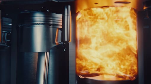 Image showing the inside of an engine being powered to protect the condition of the engine, to keep key fuel system components clean