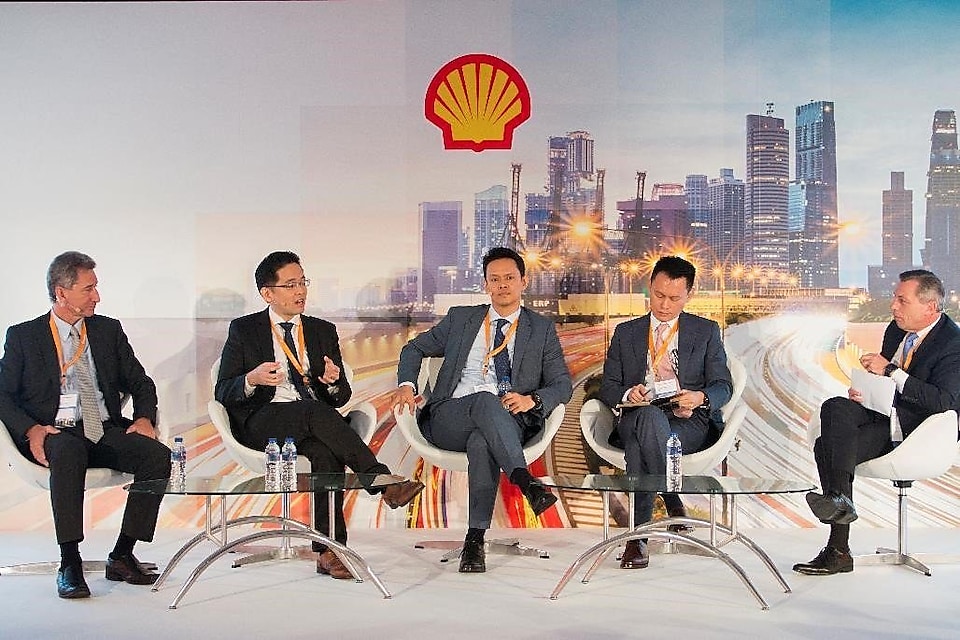 Shell Employees discussing