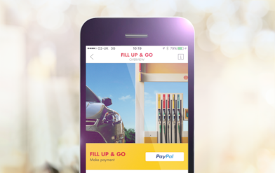 screenshot of in app payments function