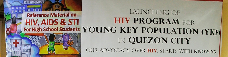 Quezon City HIV programme launch banner